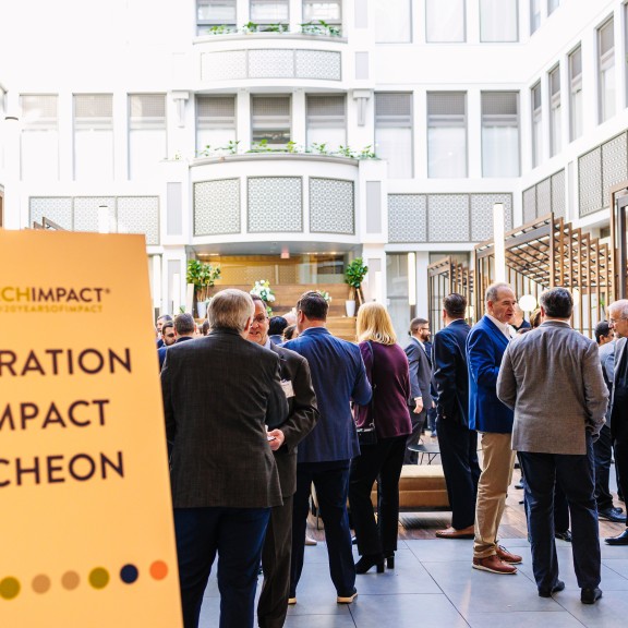 Group of Networking Sponsors at an Event