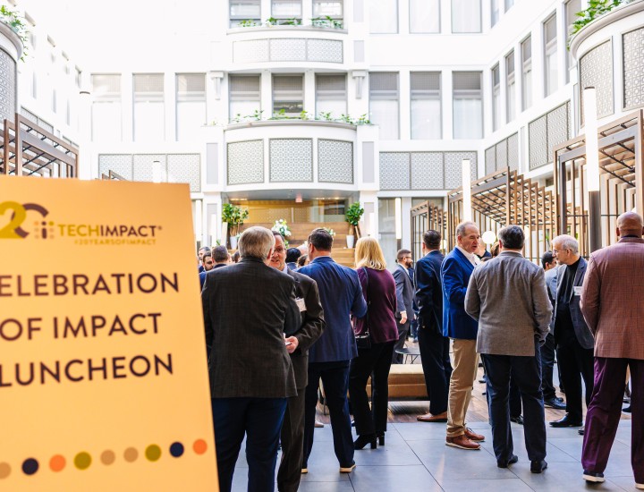 Group of Networking Sponsors at an Event